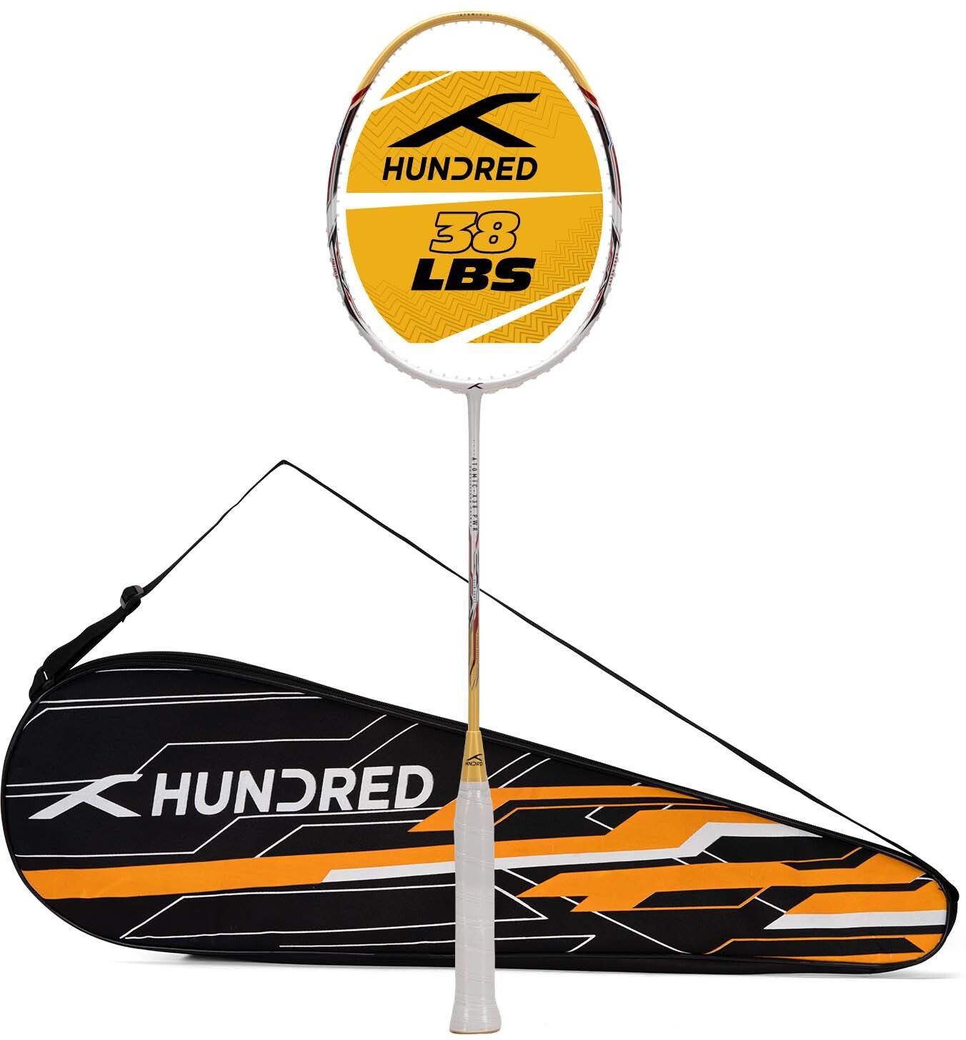 Atomic X 38 PWR Power Multiplier White, Gold Unstrung Badminton Racquet-image-45
