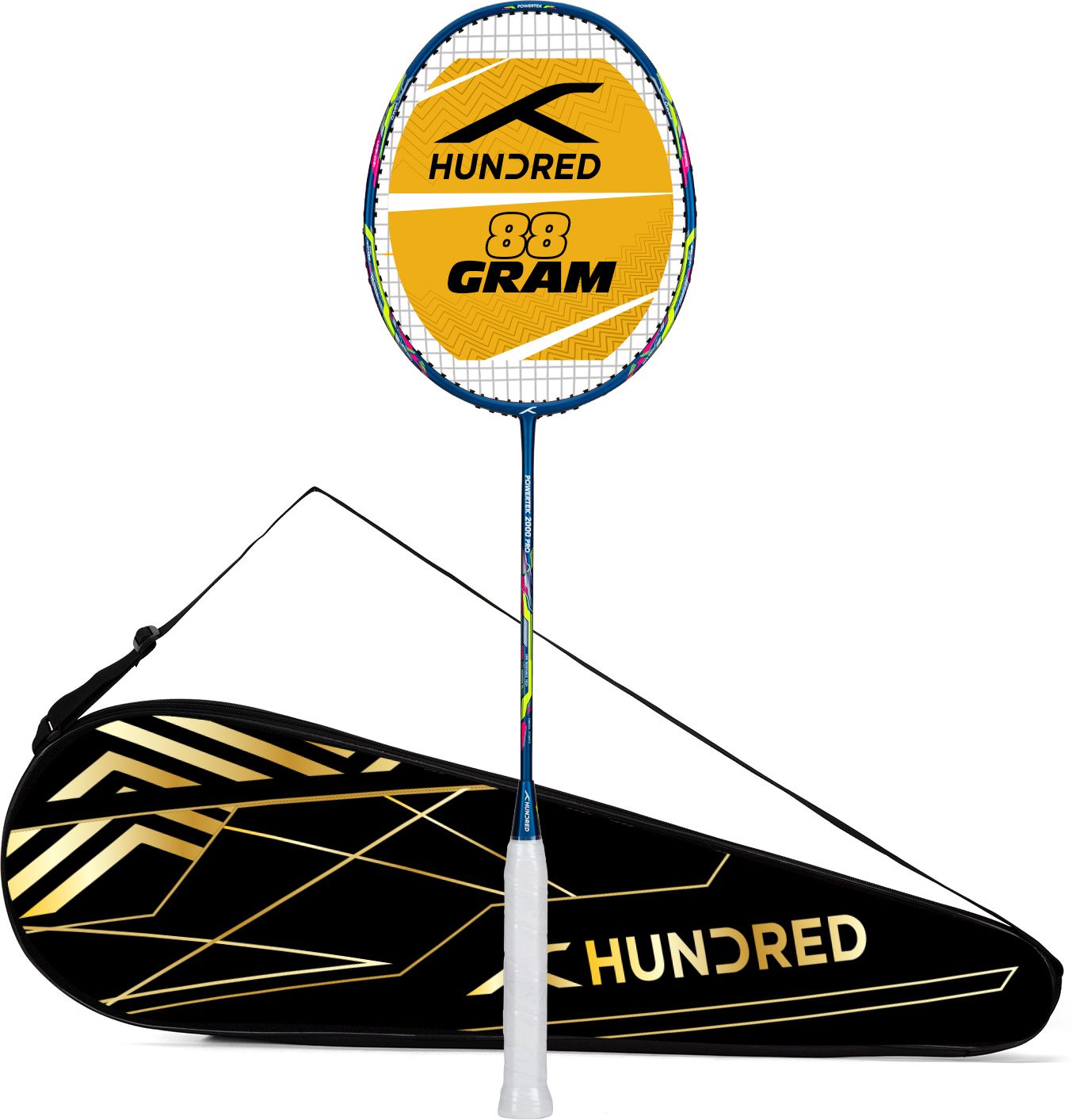 POWERTEK 2000 PRO Blue Strung Badminton Racquet-image-2