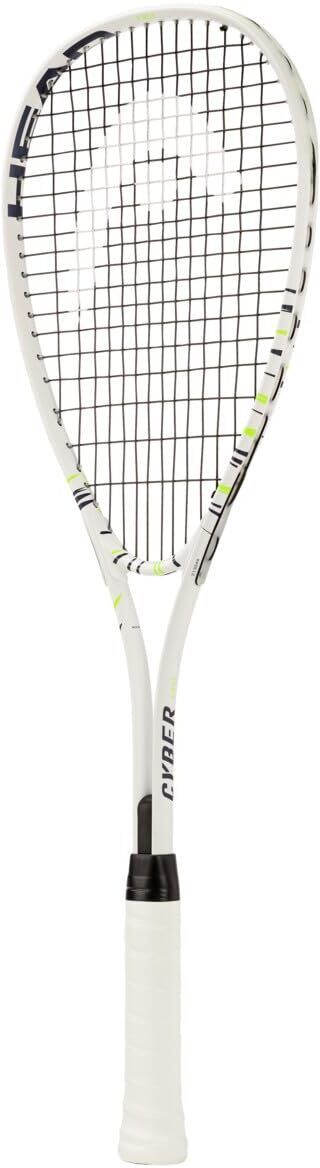 Cyber Edge White Strung Squash Racquet-image-45