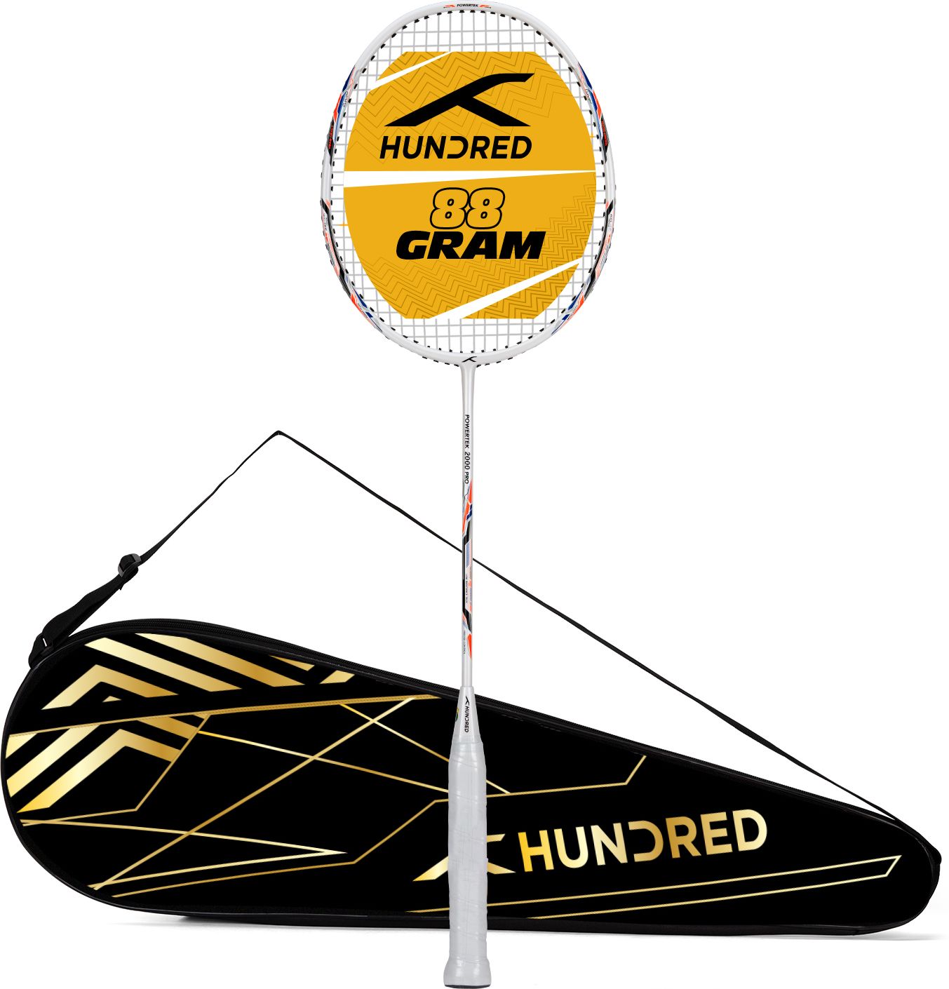 POWERTEK 2000 PRO White Strung Badminton Racquet-image-3