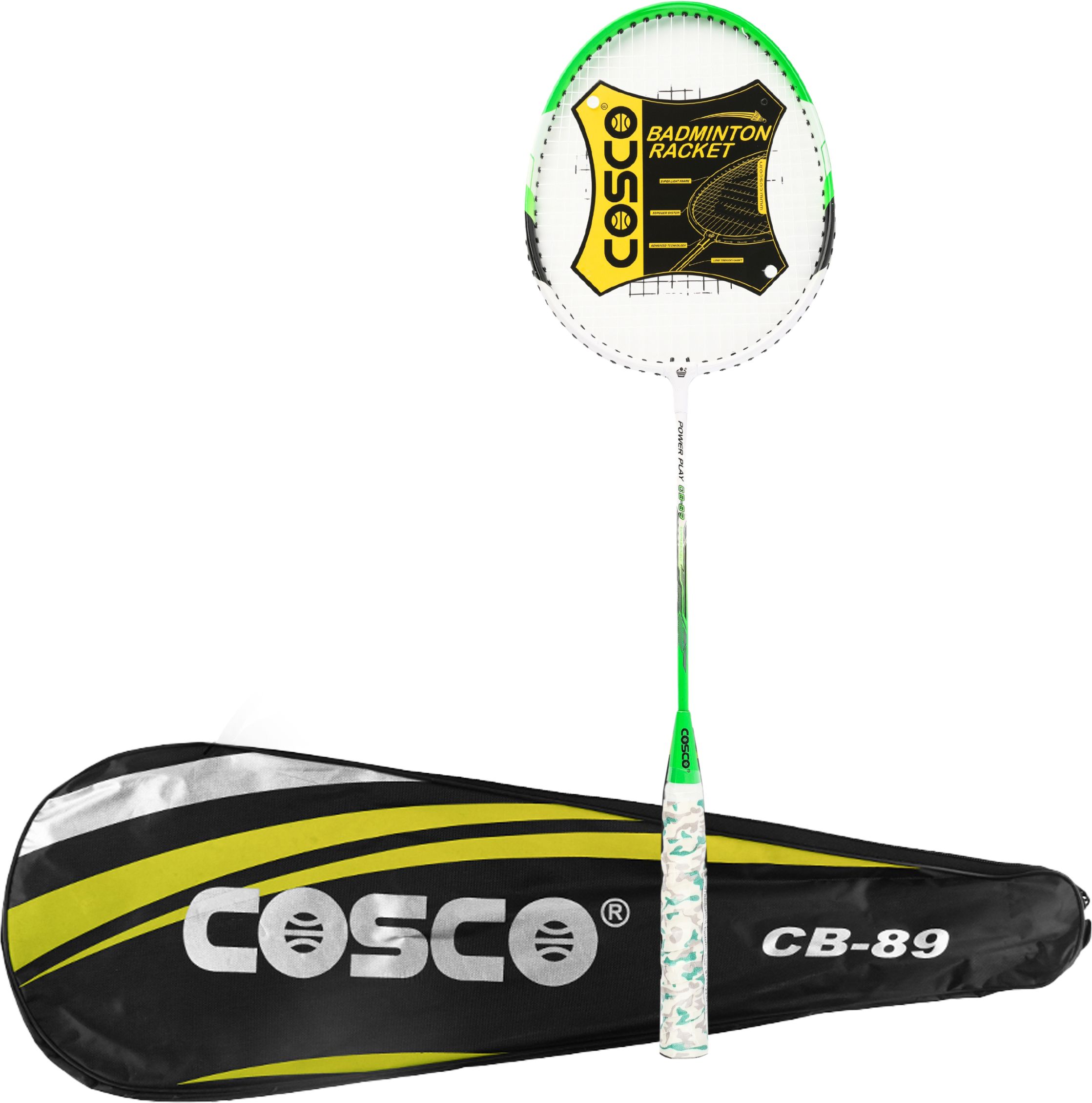 CB-89 Green Strung Badminton Racquet-image-43