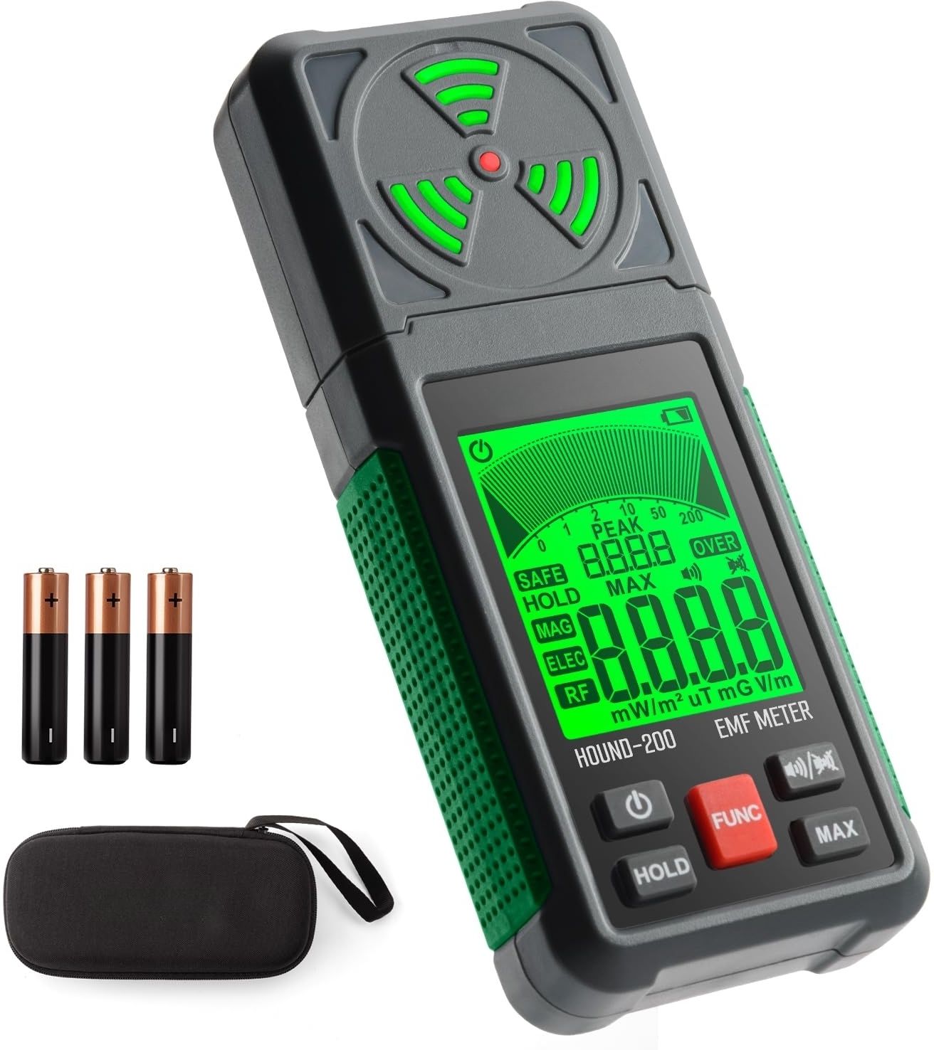 real instruments EMF Meter Hound-200 Portable 3-in-1 Radiation Detector For EF,RF,MF, WiFi Signal Radiation Monitor-picture-19