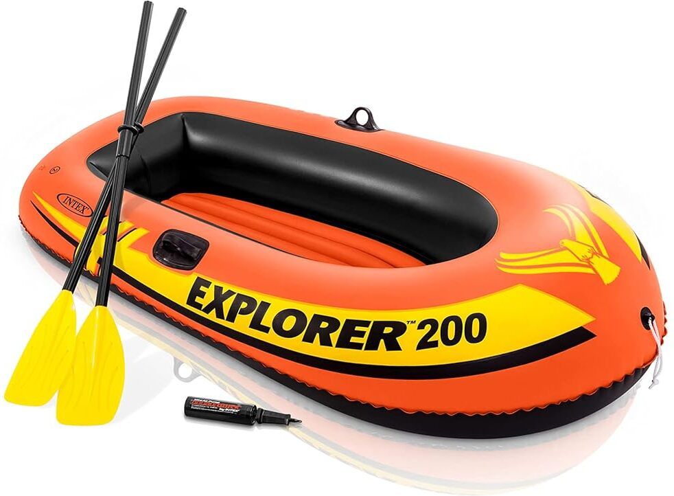 Explorer 200 Inflatable Portable Boat Kayak Fishing,Boating,Rescue with Oars Inflatable Kayak Water Raft-image-27