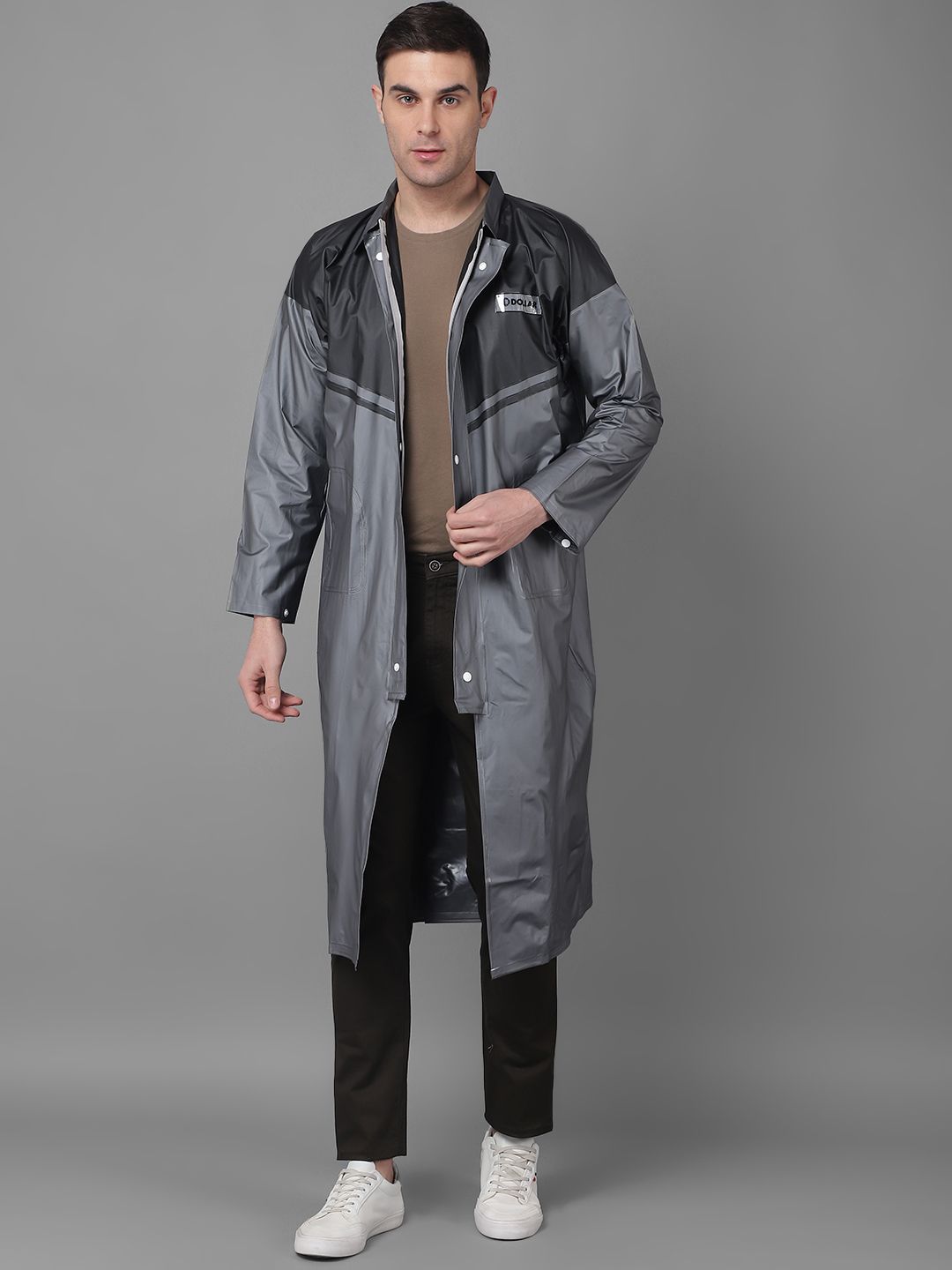 dollar Colorblock Men Raincoat-picture-10
