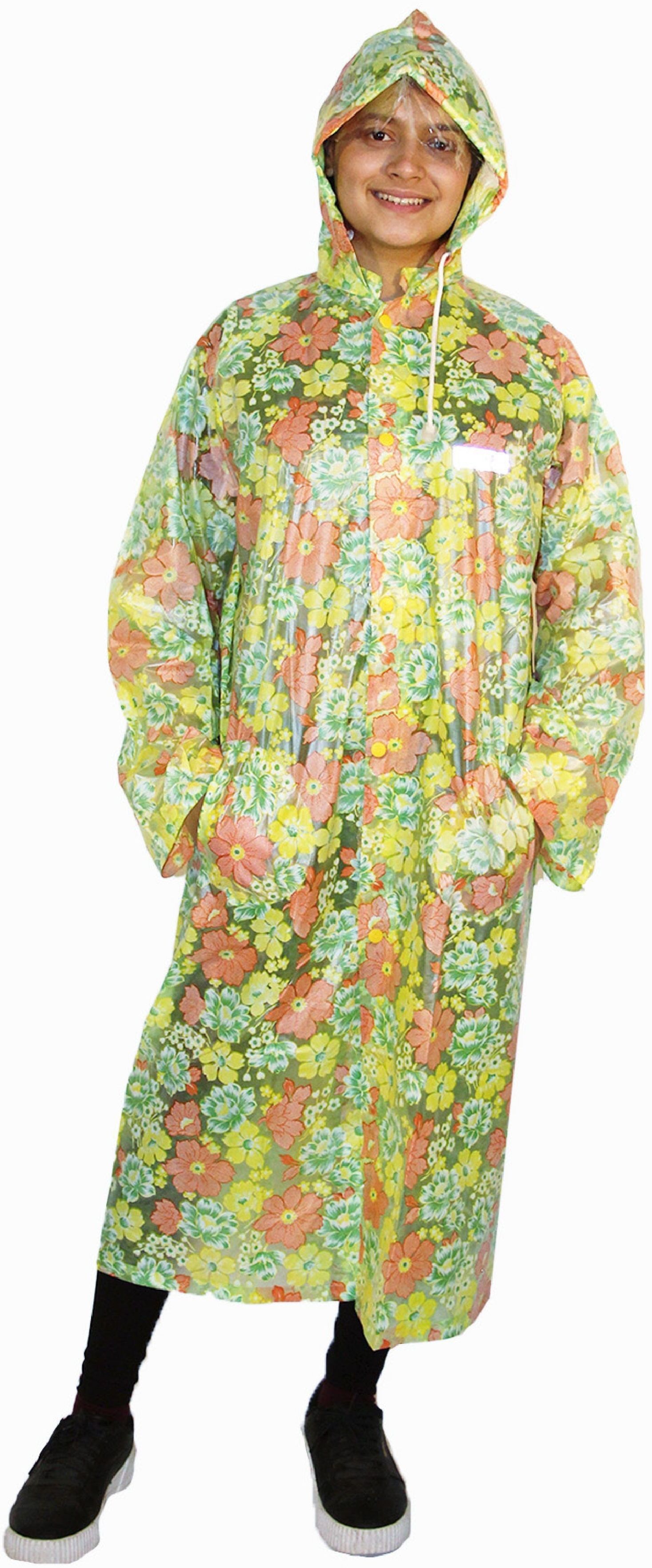 fashionon Floral Print Women Rain Suit-picture-44