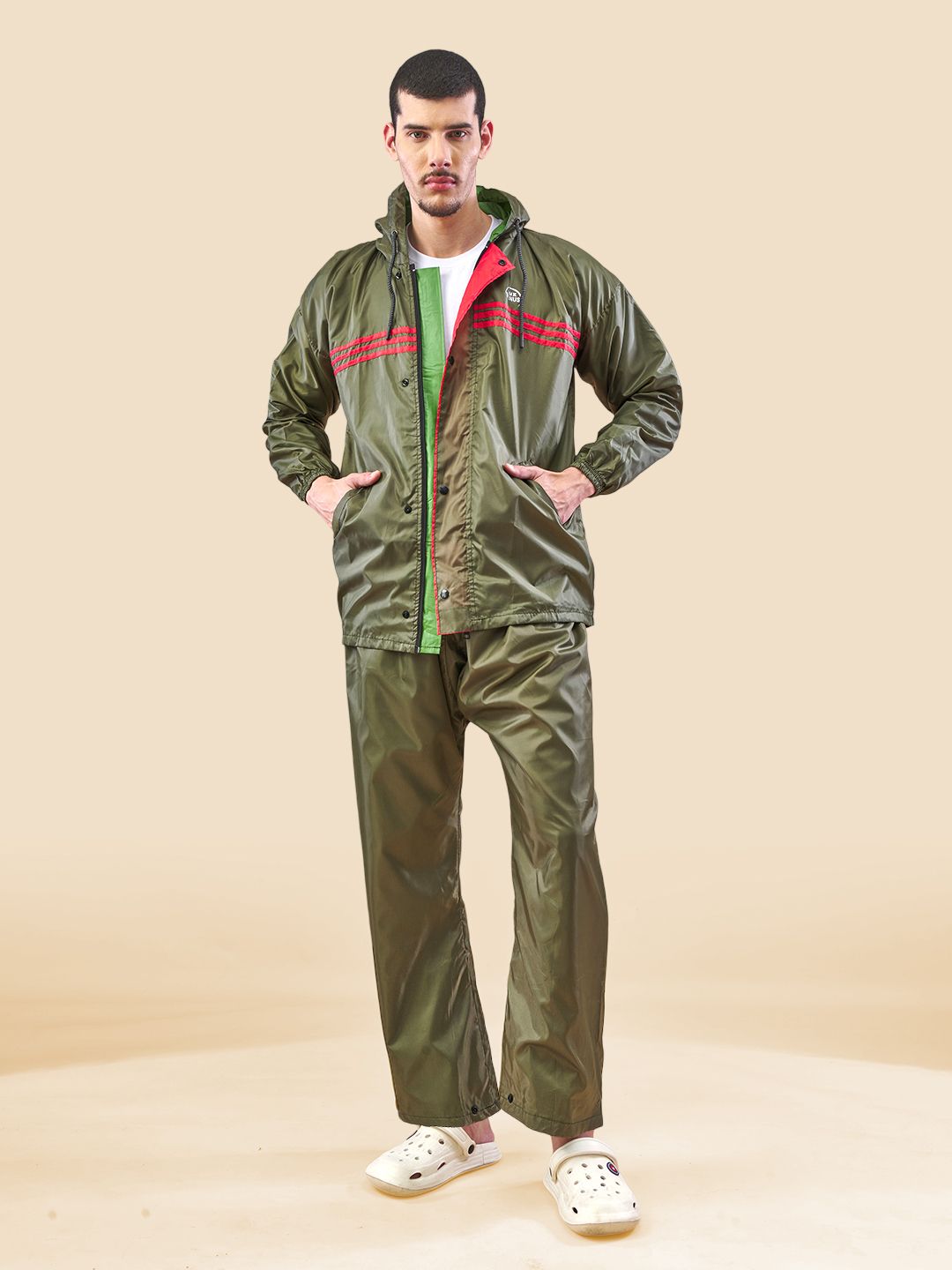 lux venus Solid Men Rain Suit-picture-12