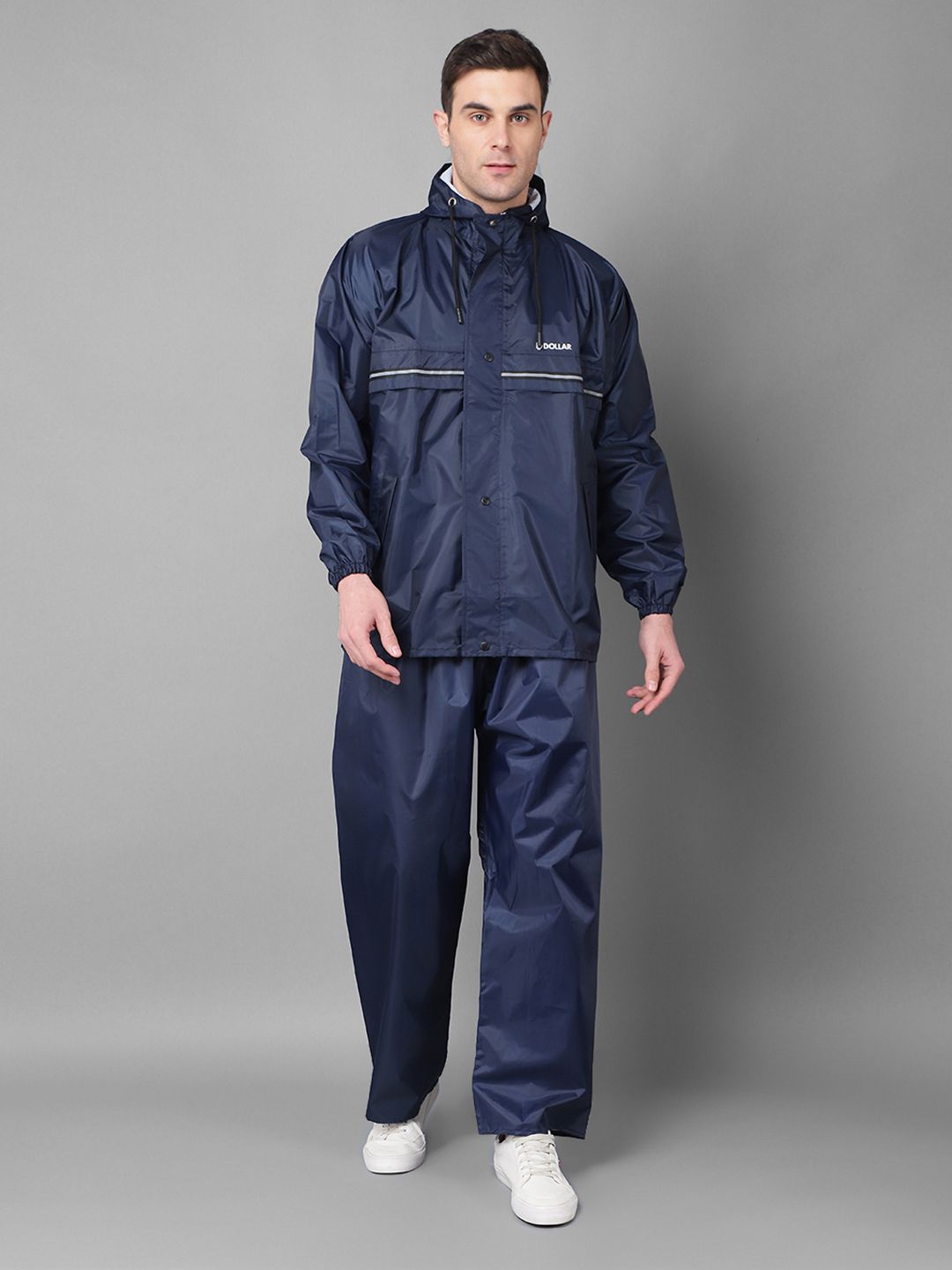 Dollar Rainguard Men's PVC Full Sleeve Solid Raincoat Solid Men Rain Suit-picture-10