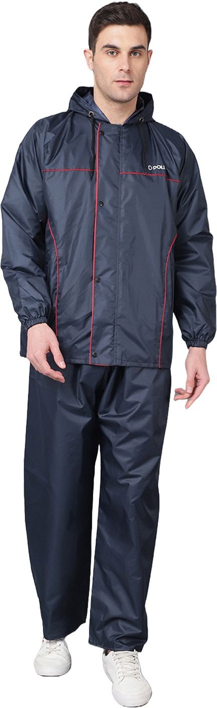 dollar Solid Men Raincoat-picture-12