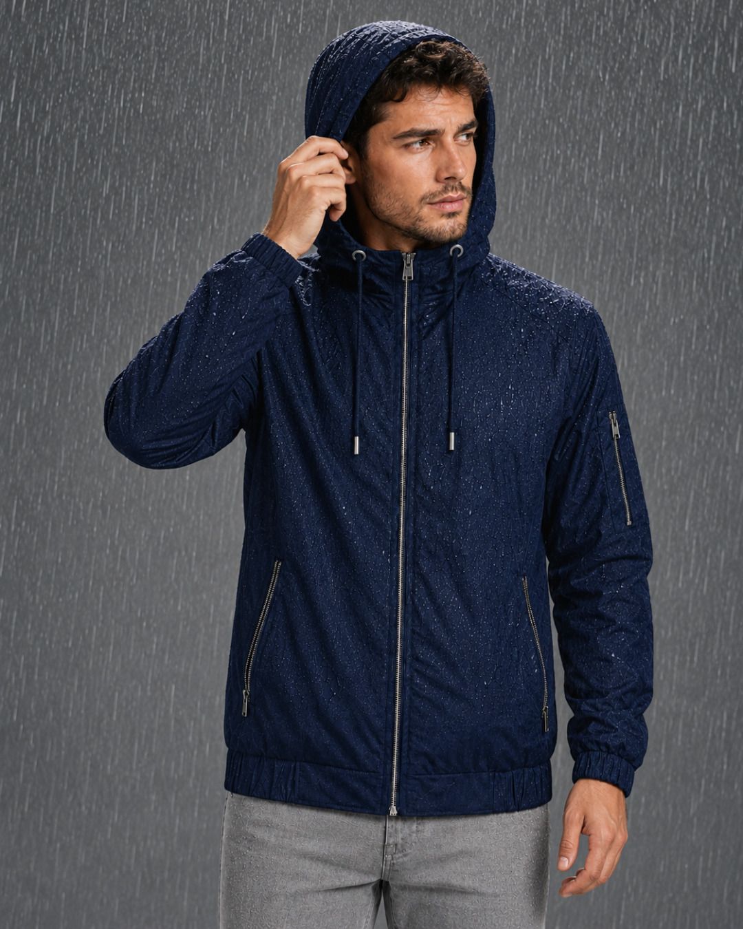 caraba Solid Men Raincoat-picture-39