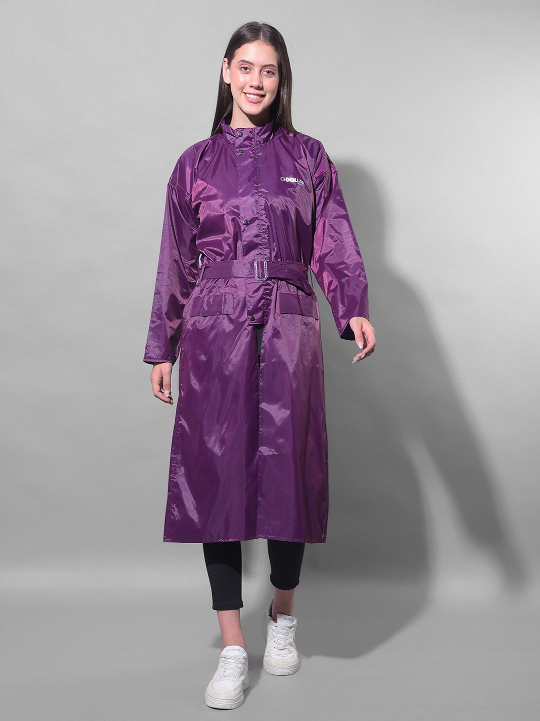 dollar Solid Women Raincoat-picture-33
