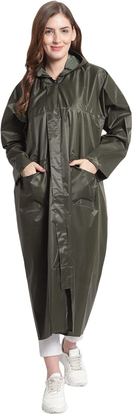 firmed string Solid Women Raincoat-picture-20