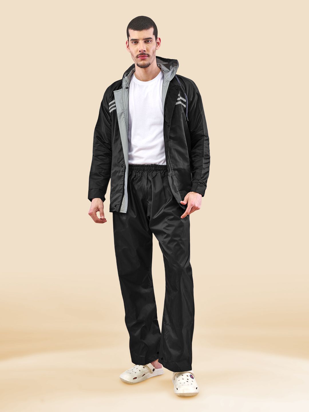 lux venus Solid Men Rain Suit-picture-22