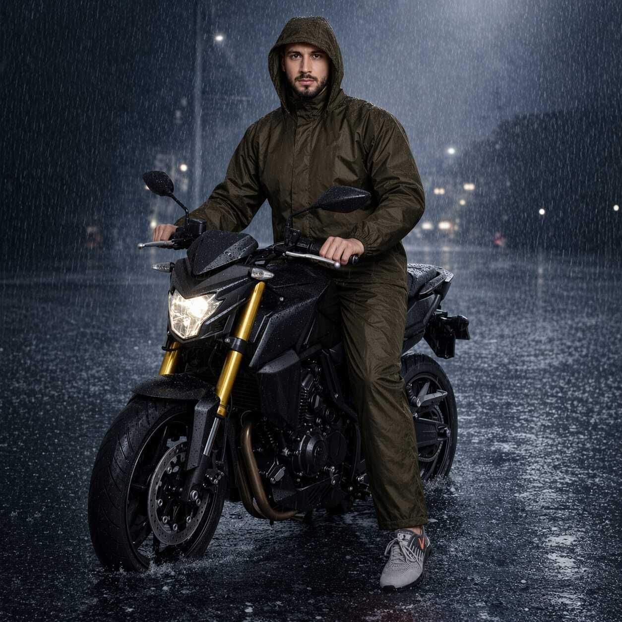 dressbase Solid Men Raincoat-picture-18
