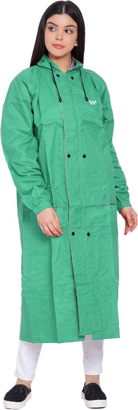 wet off hood Solid Women Raincoat-picture-16