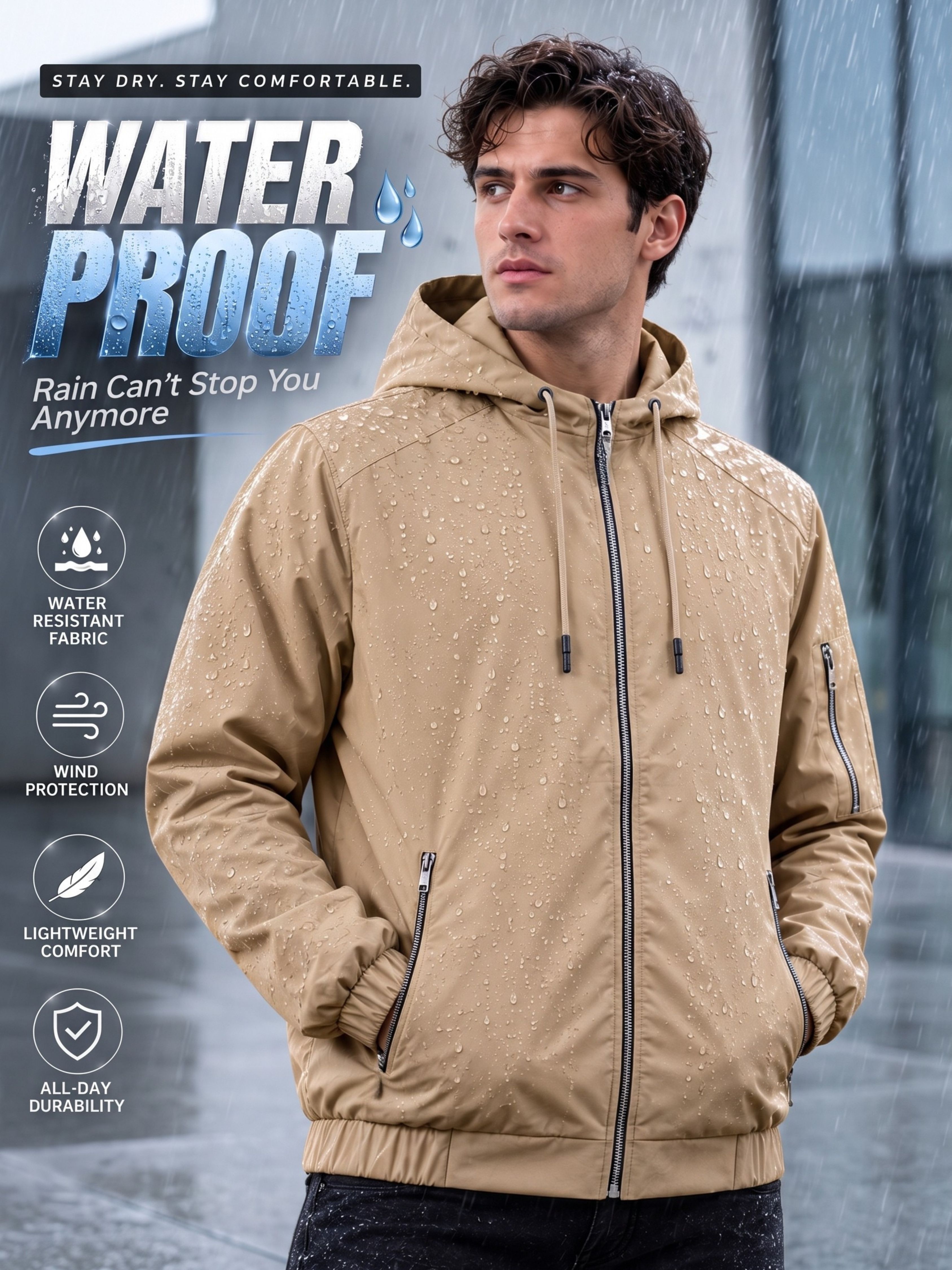 caraba Solid Men Raincoat-picture-25