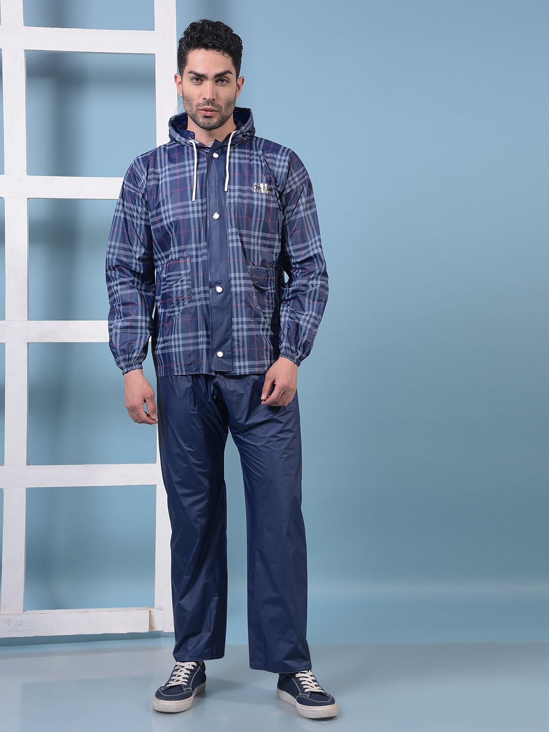 dollar Checkered Men Raincoat-picture-14