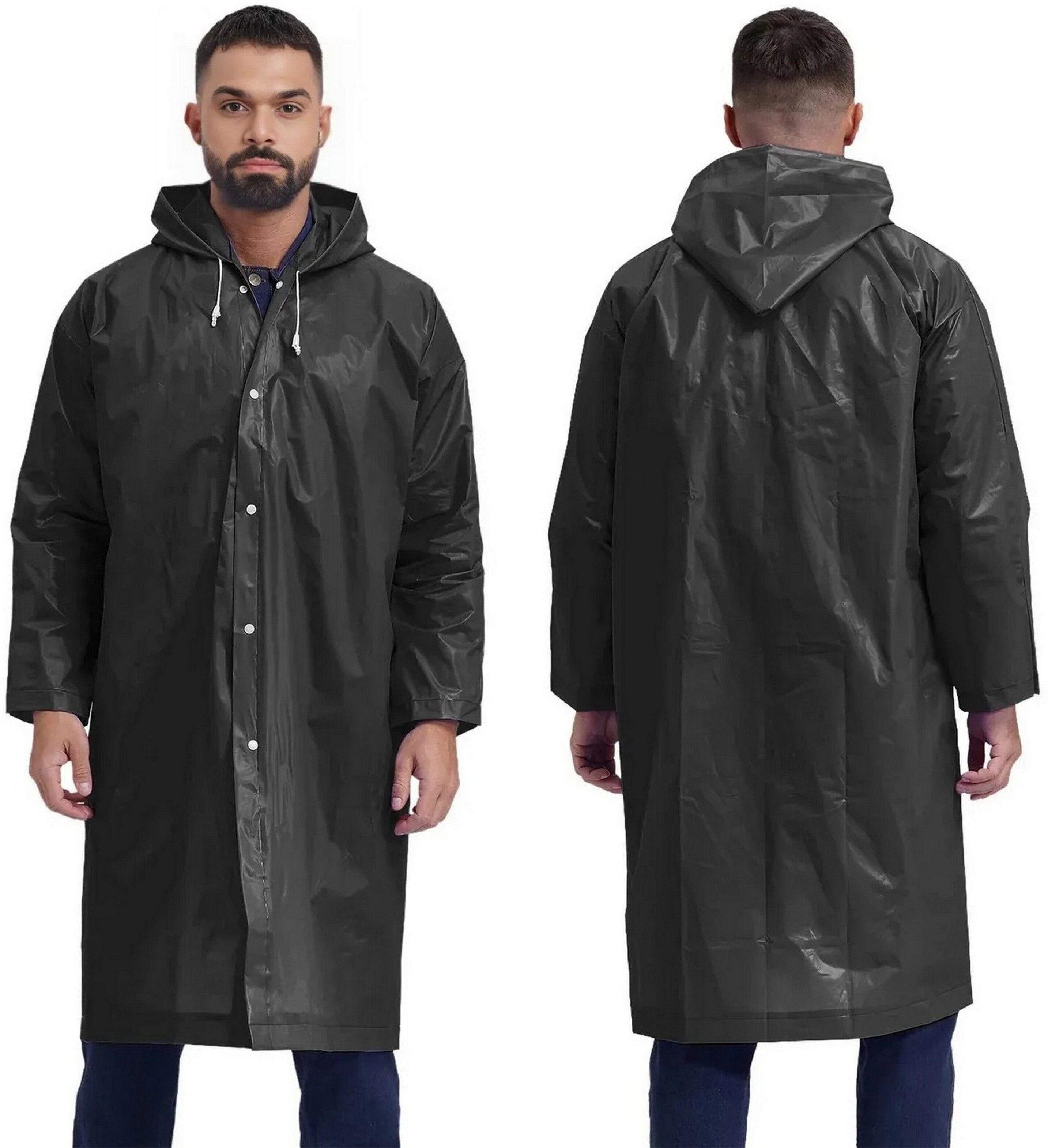 infispace Solid Men Rain Poncho-picture-10