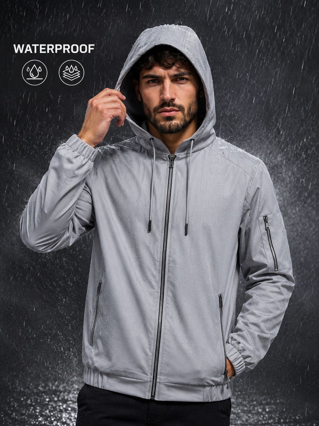 caraba Solid Men Raincoat-picture-37