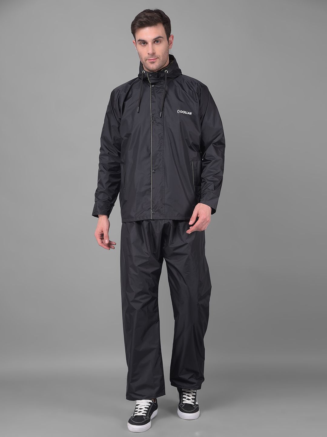 dollar Solid Men Raincoat-picture-26