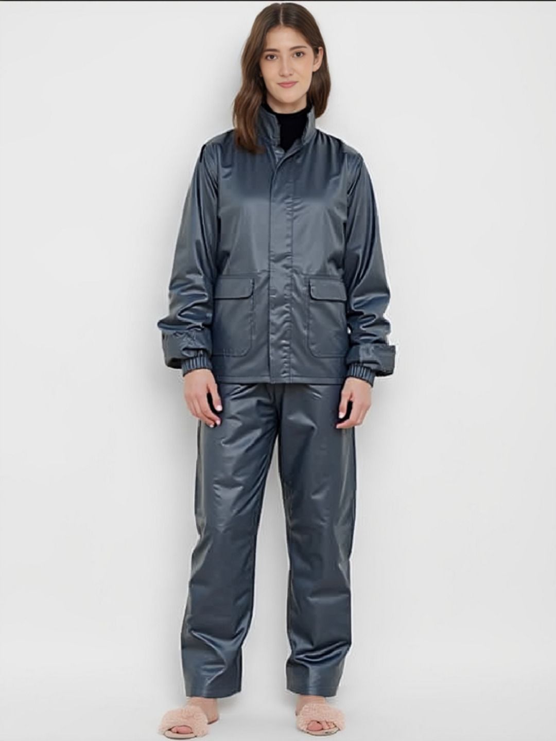 Solid Women Raincoat