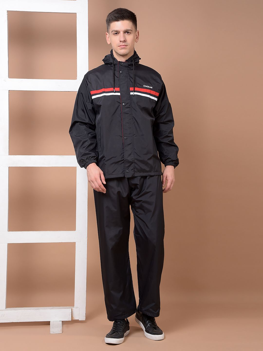dollar Colorblock Men Raincoat-picture-19