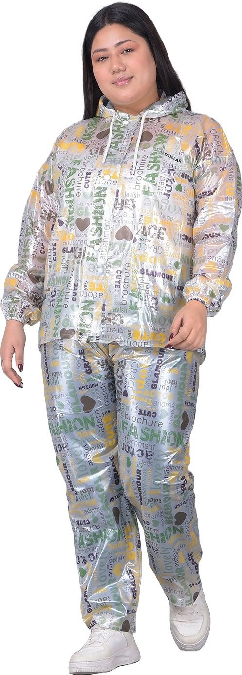 dollar Graphic Print Women Raincoat-picture-30