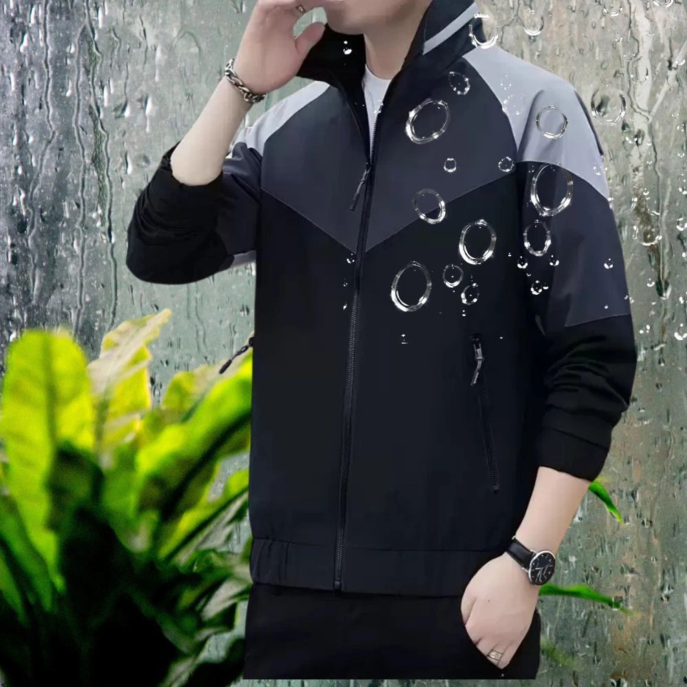 Solid, Colorblock Men Raincoat