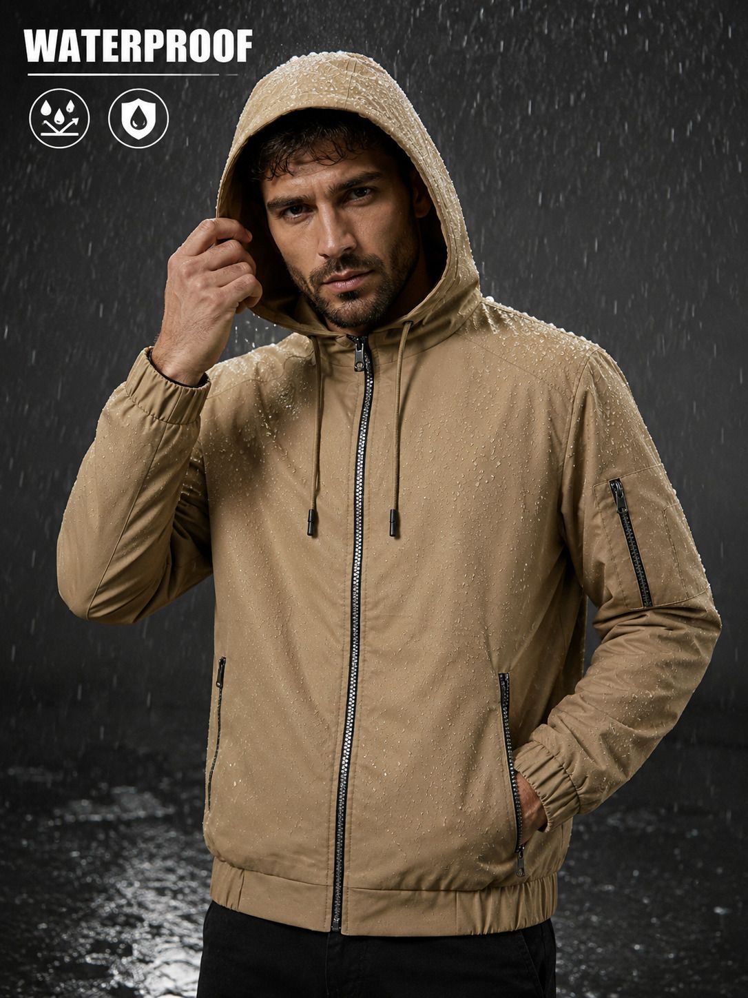 caraba Solid Men Raincoat-picture-32