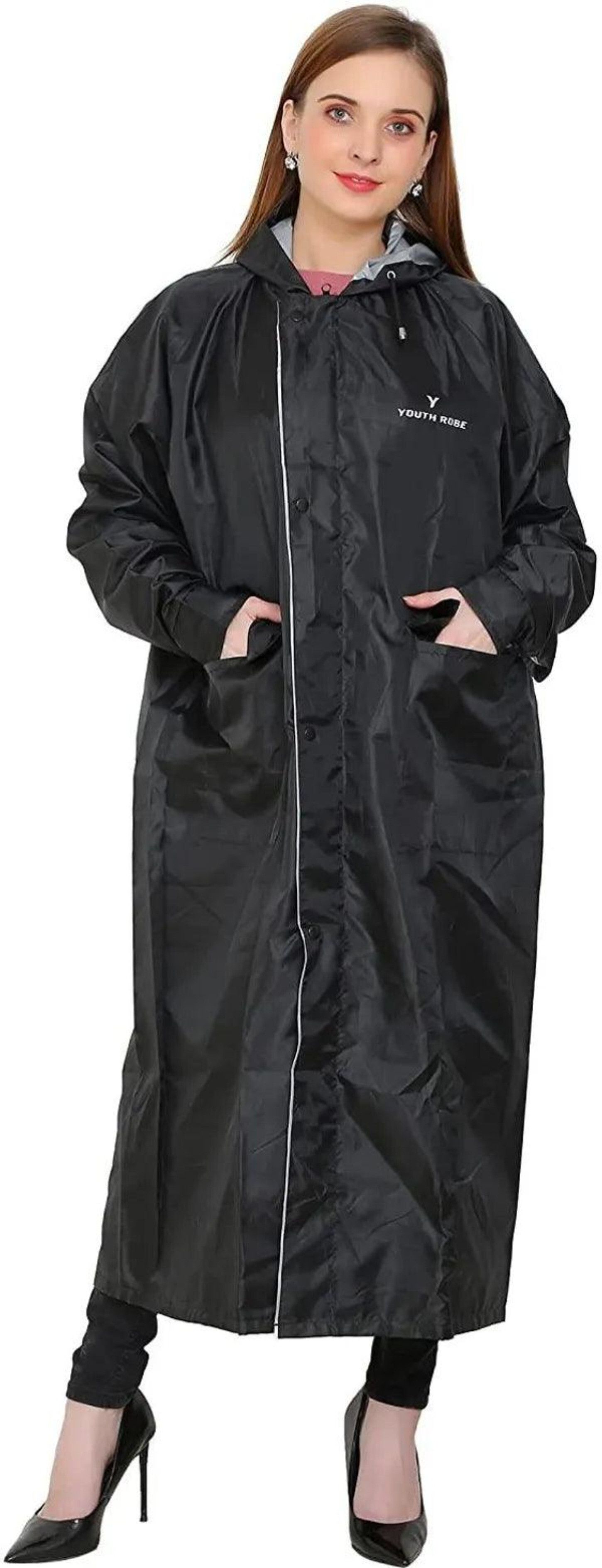 youth robe Solid Women Raincoat-picture-20