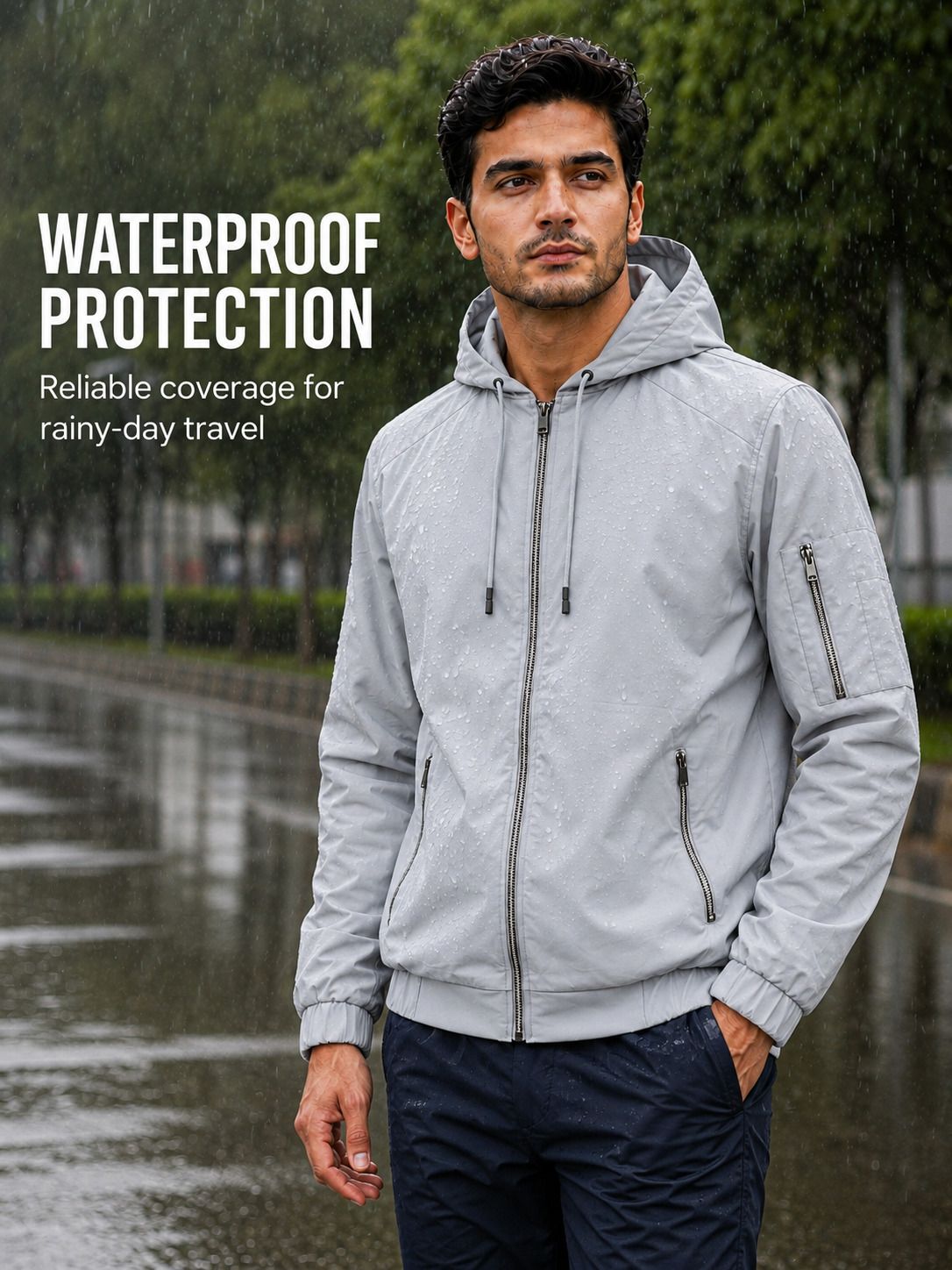 caraba Solid Men Raincoat-picture-20