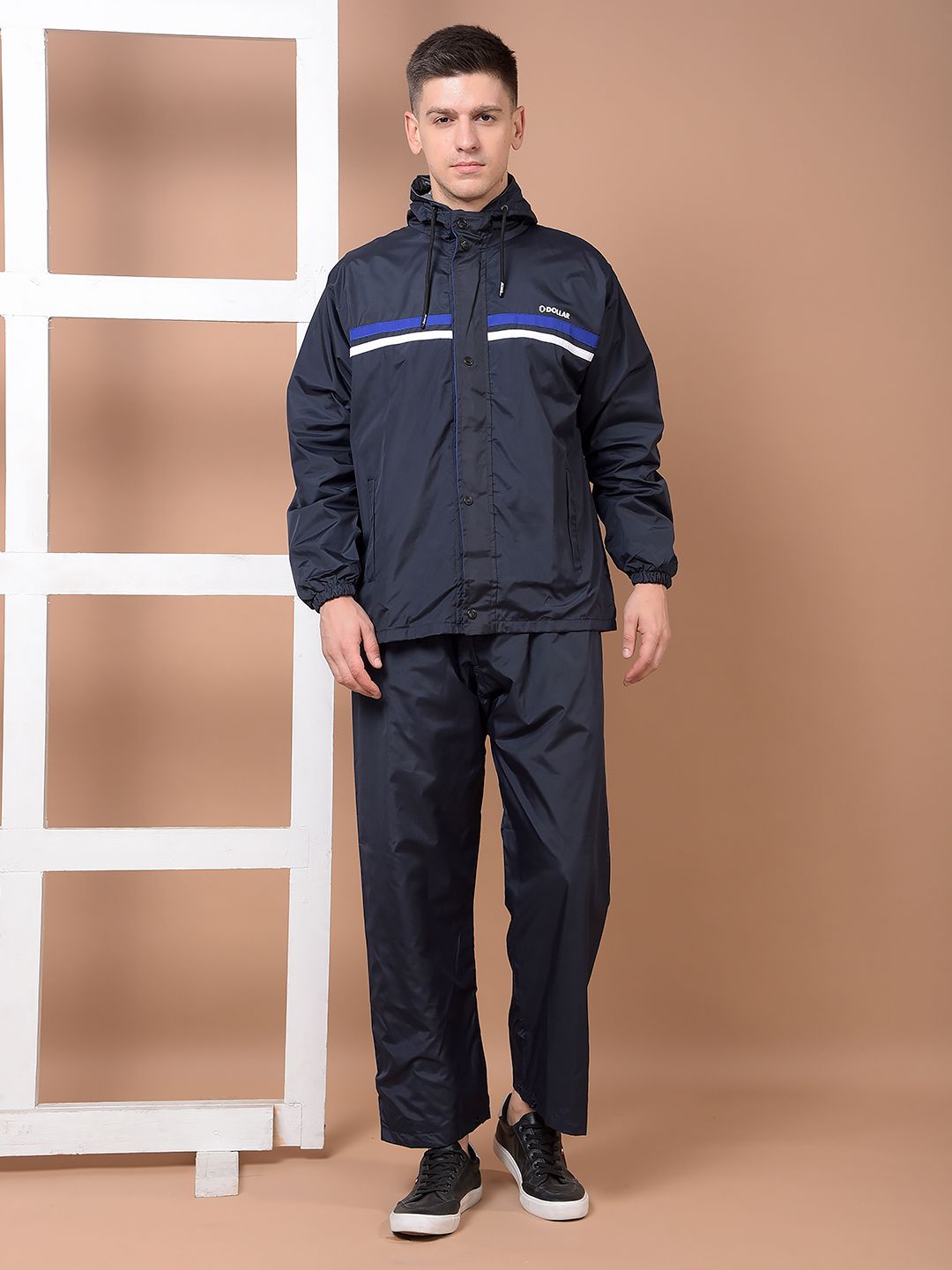 dollar Solid Men Raincoat-picture-19