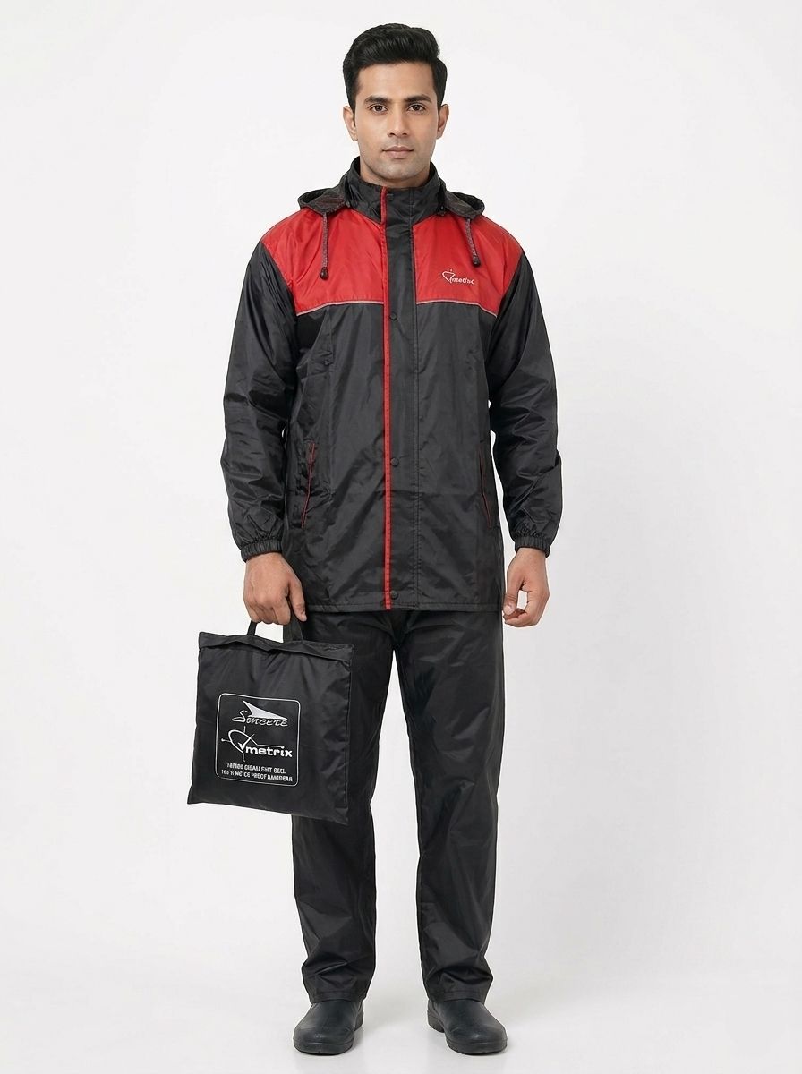 sincerity Colorblock Men Rain Suit-picture-6