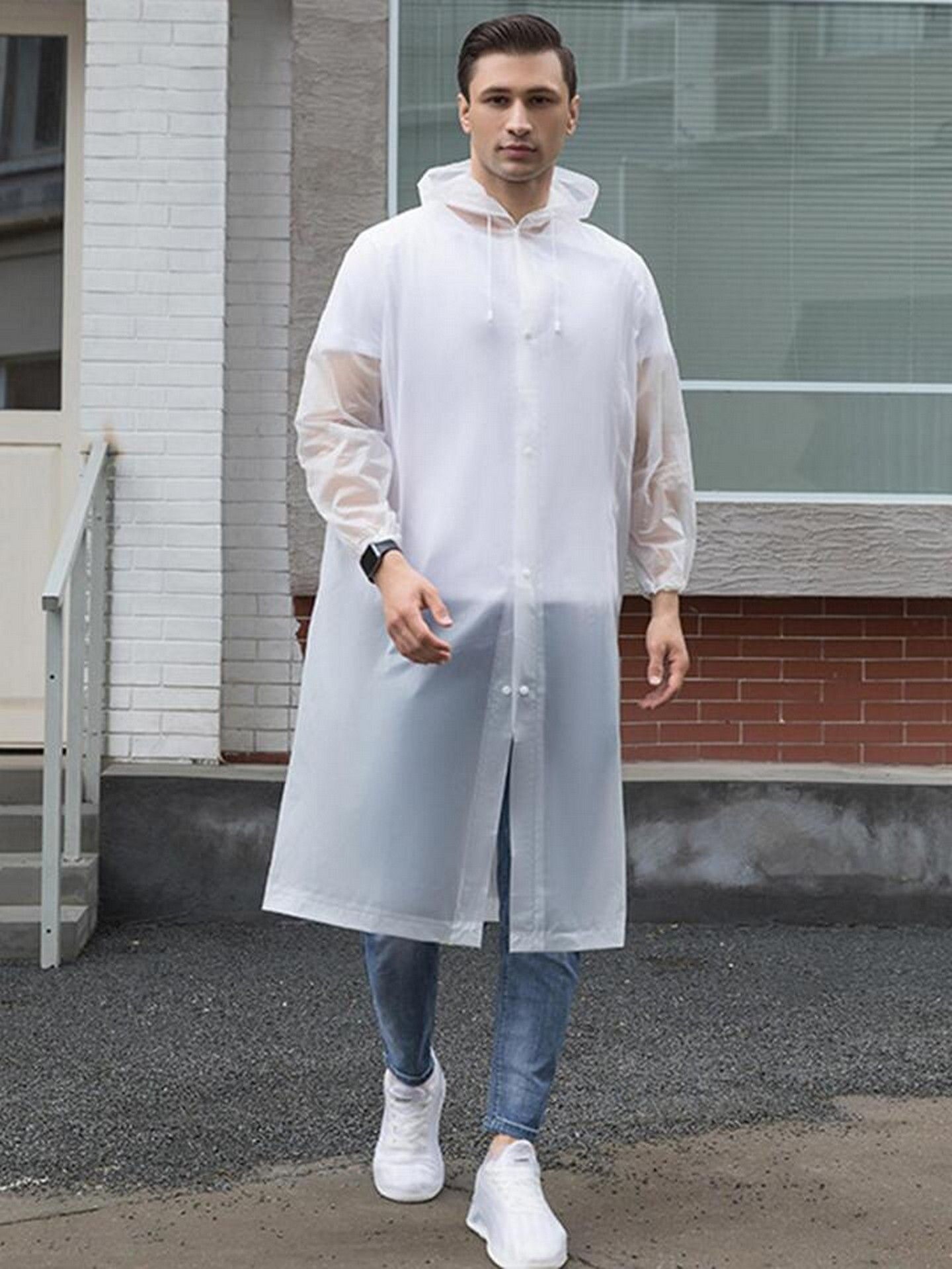 infispace Solid Men Raincoat-picture-25
