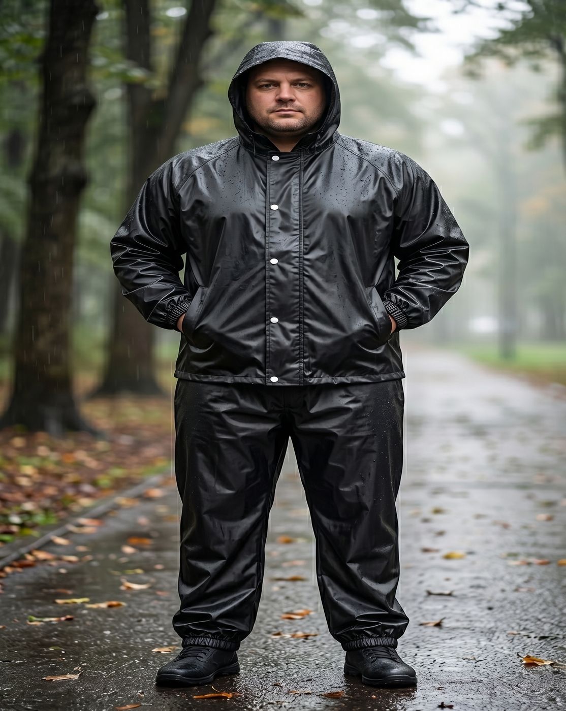 moonxs Solid Men Rain Suit-picture-19
