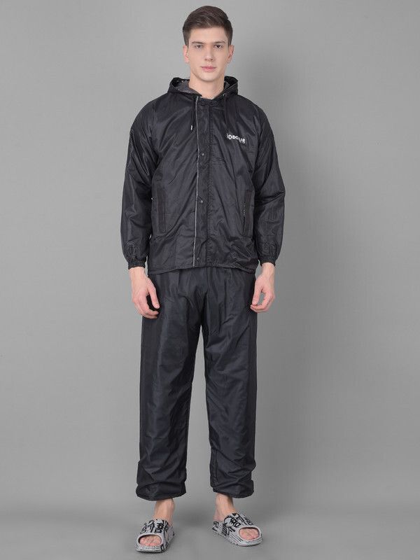 Dollar Rainguard Men's PVC Full Sleeve Solid Reversible Raincoat Set Solid Men Rain Suit-picture-16