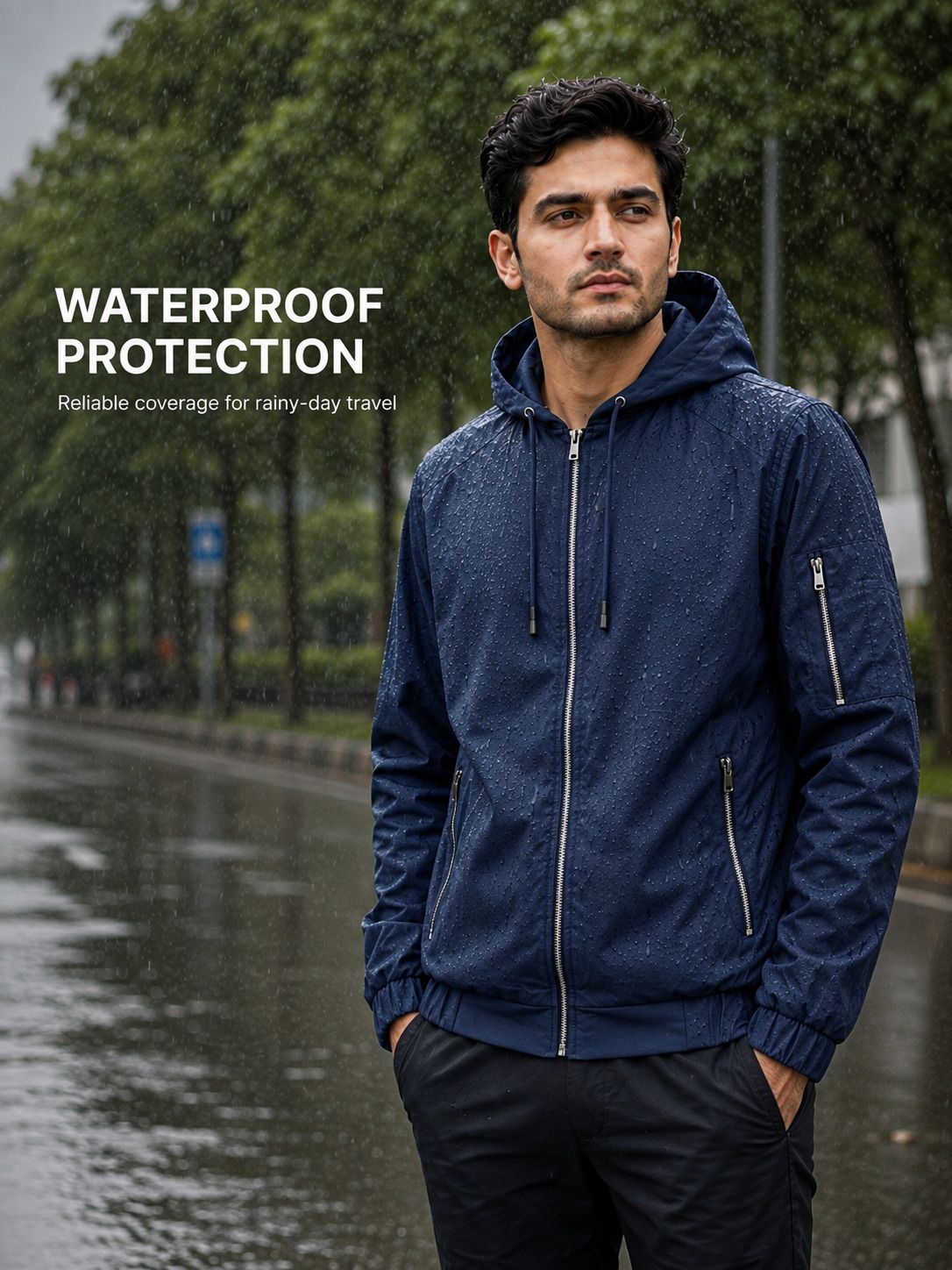 caraba Solid Men Raincoat-picture-28
