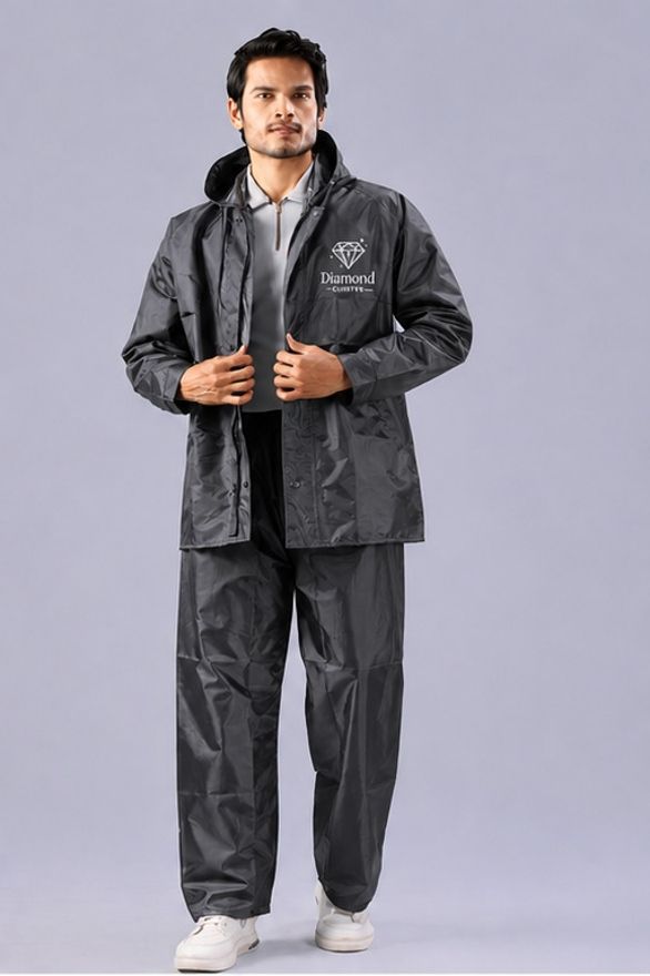 diamond cluster Graphic Print Men Rain Suit-picture-24