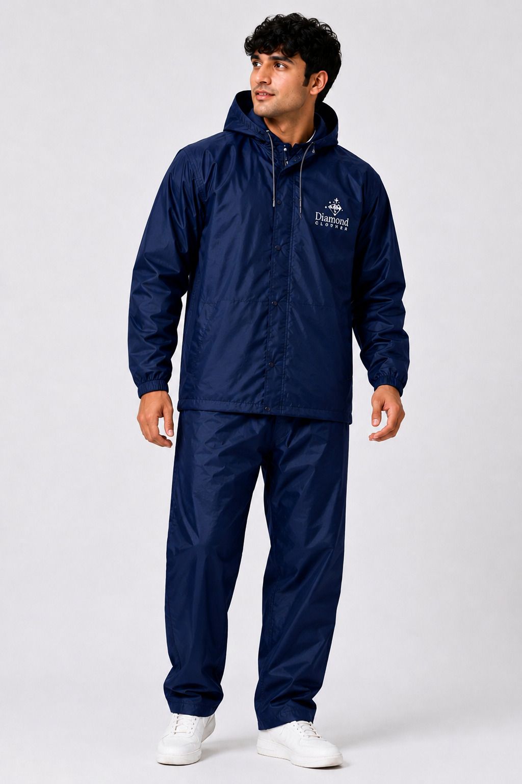 diamond cluster Graphic Print Men Raincoat-picture-27