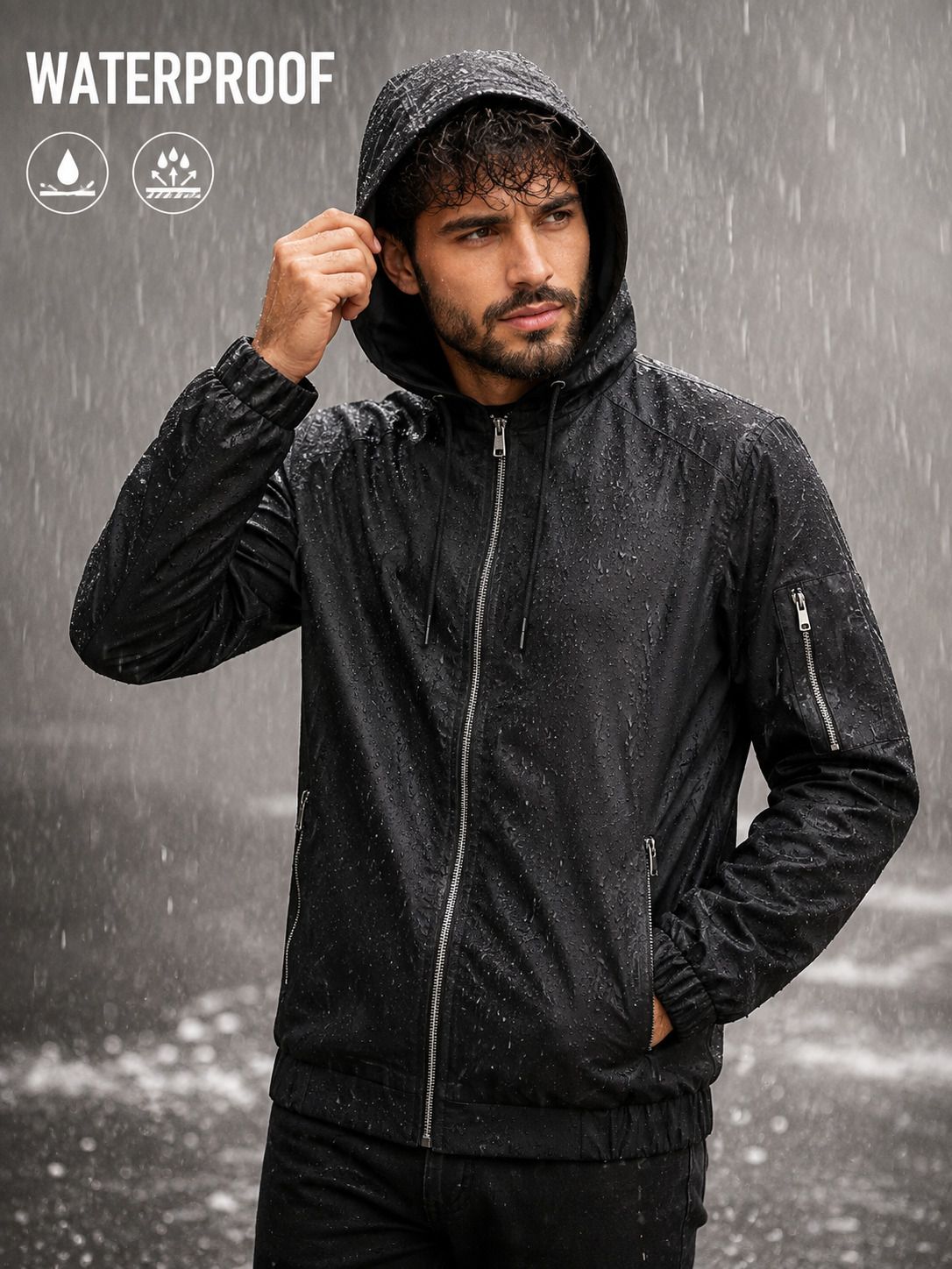 caraba Solid Men Raincoat-picture-30