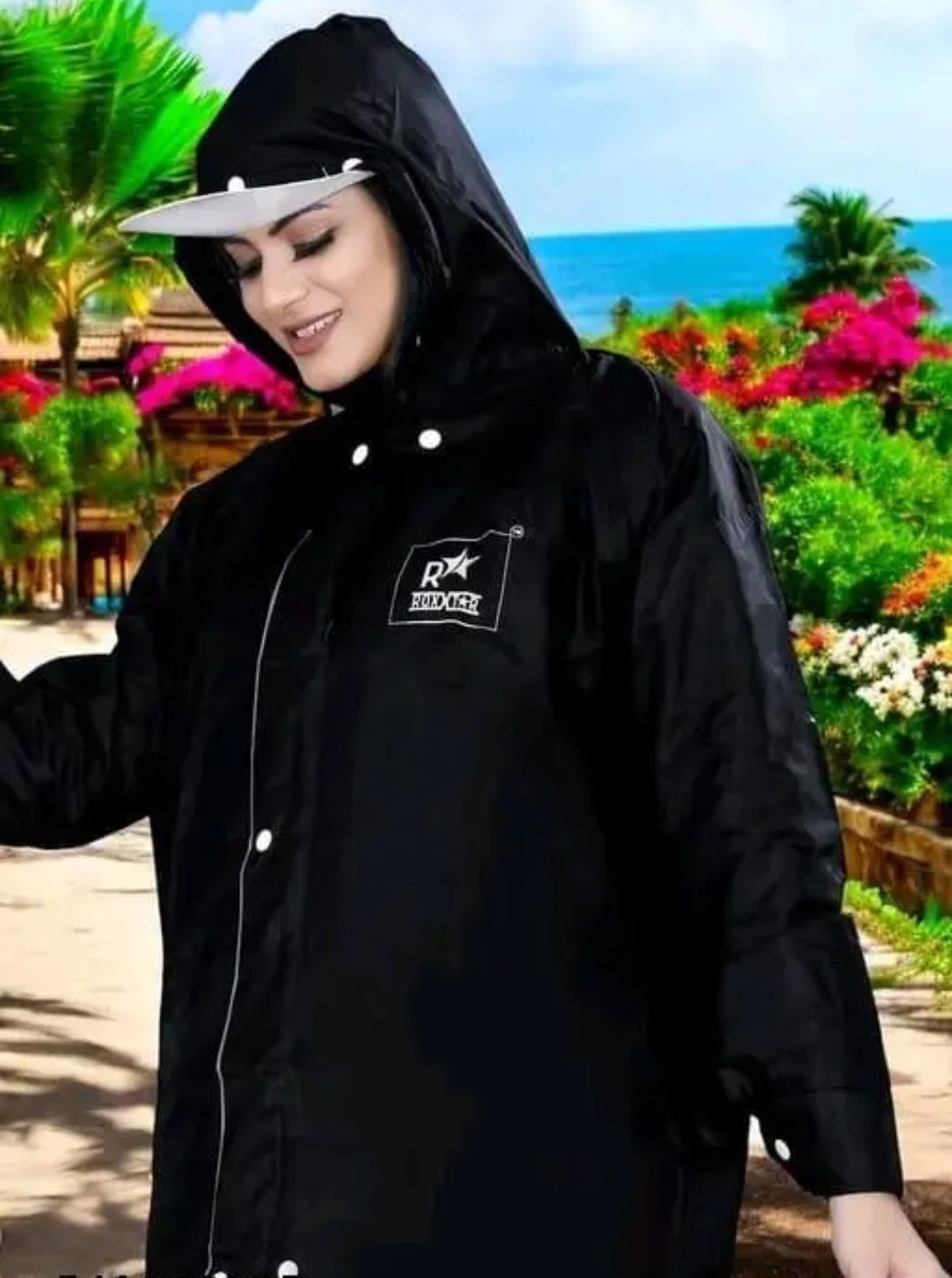 Solid Women Raincoat