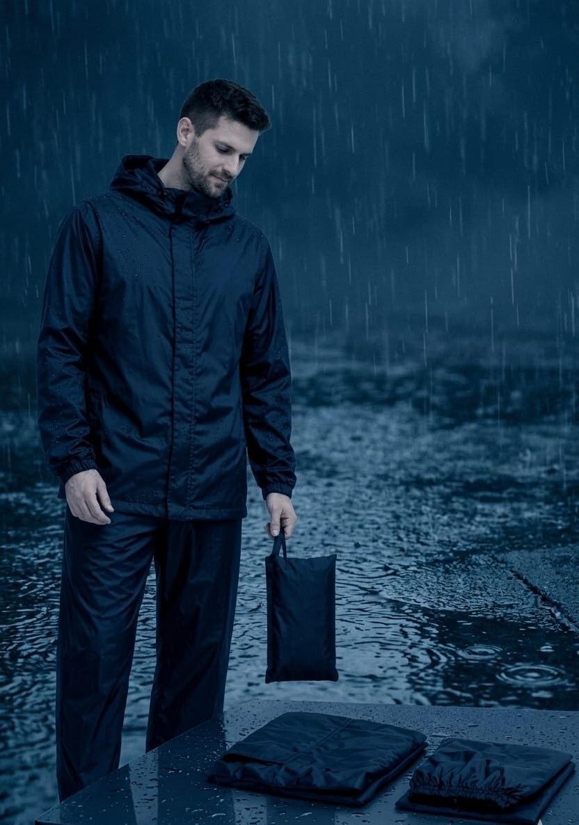 mankrit Solid Men Rain Suit-picture-11