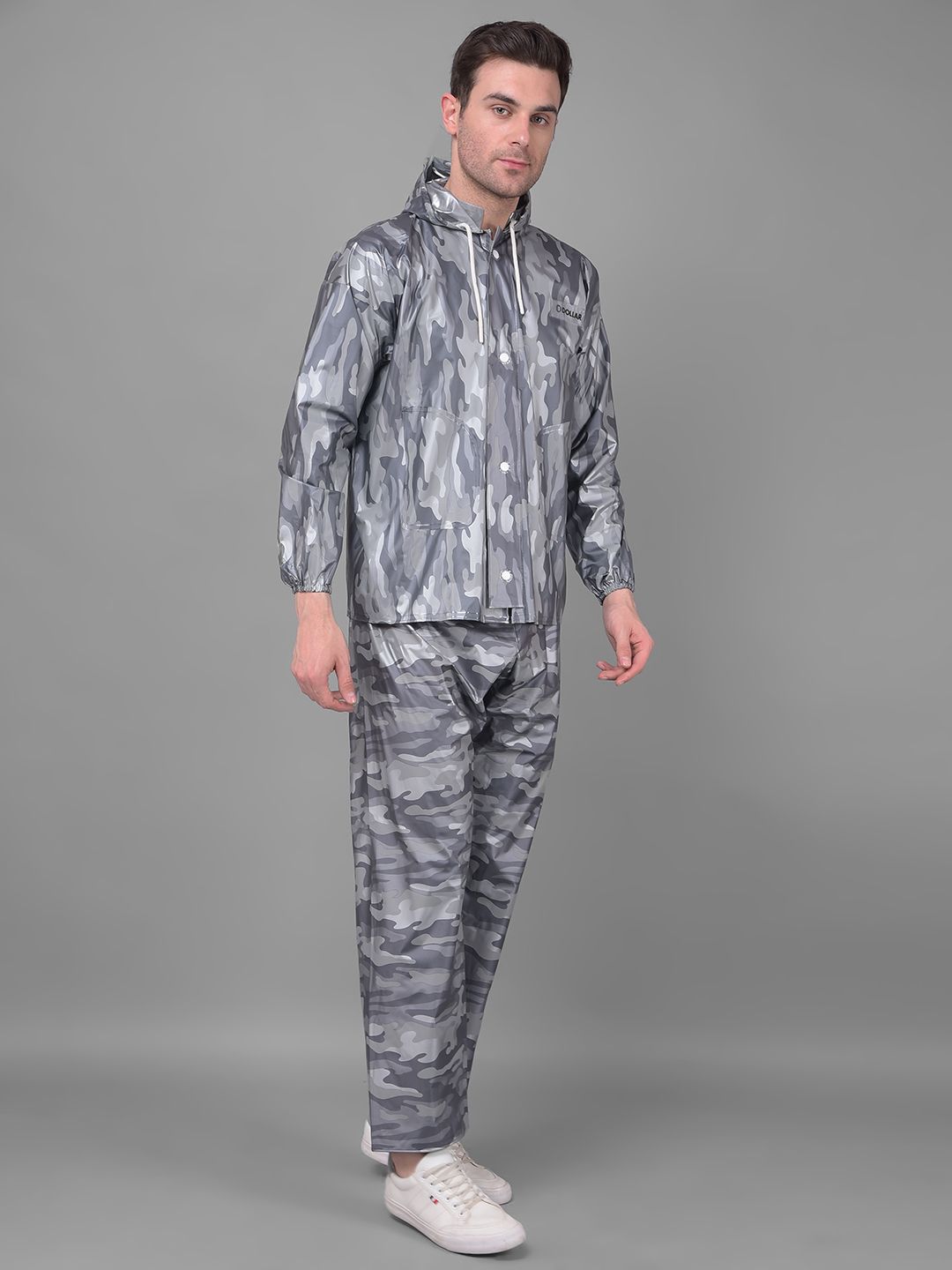 dollar Floral Print Men Rain Suit-picture-20