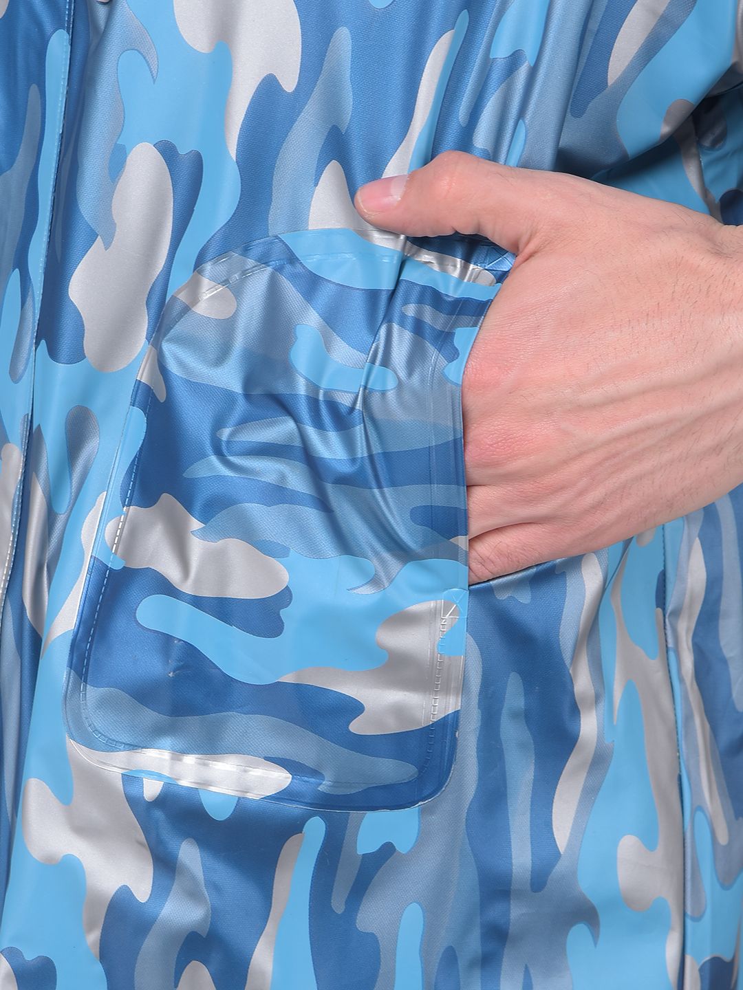 dollar Floral Print Men Raincoat-picture-13