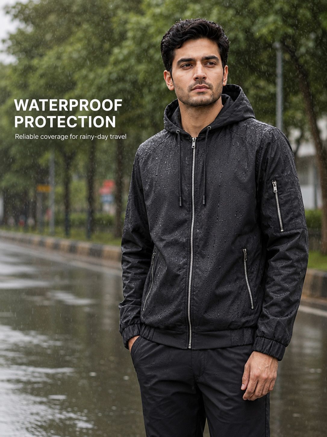 caraba Solid Men Raincoat-picture-40