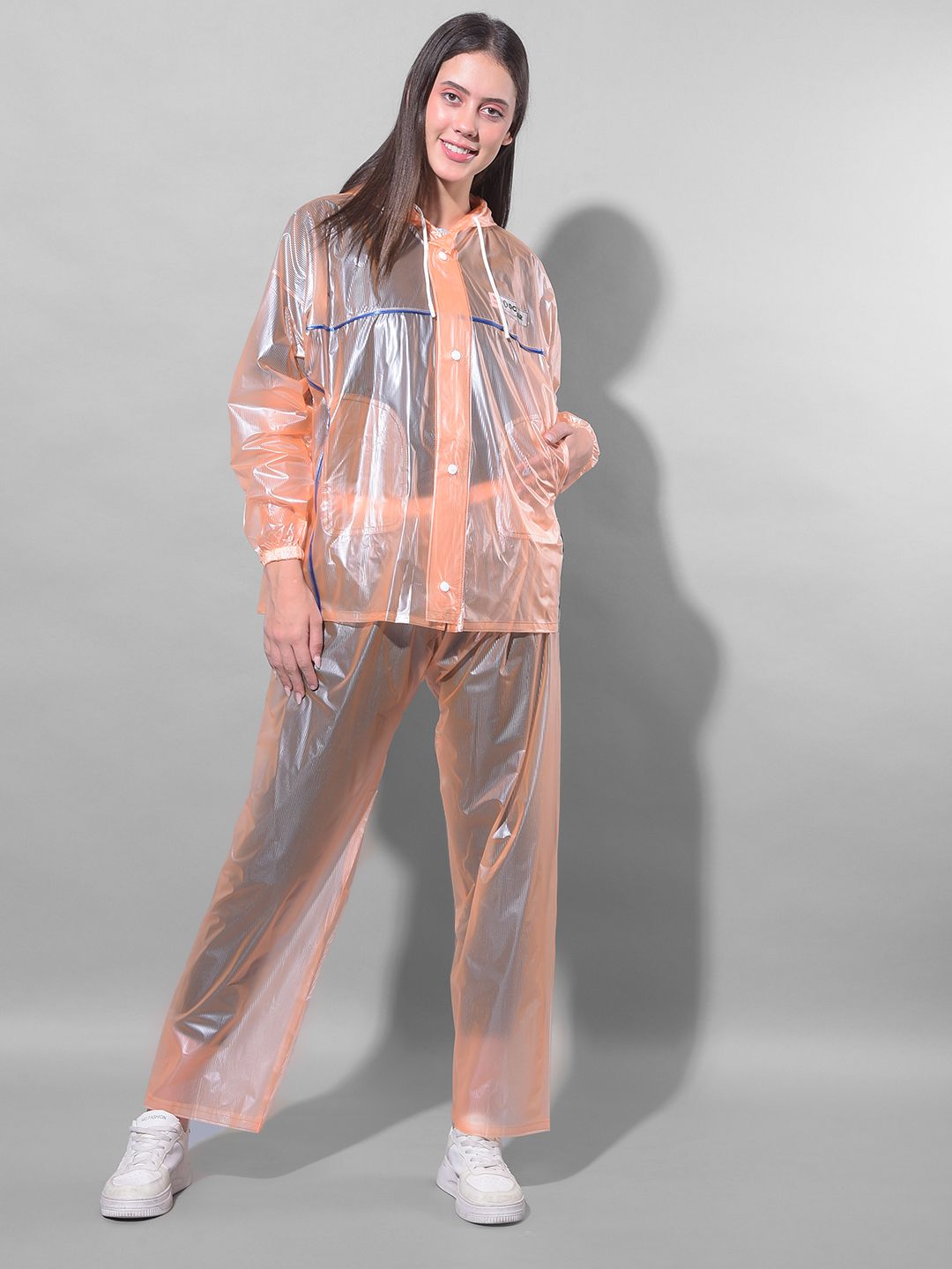 dollar Striped Women Raincoat-picture-27