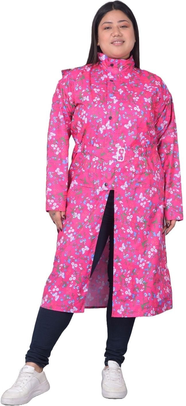 dollar Graphic Print Women Raincoat-picture-18