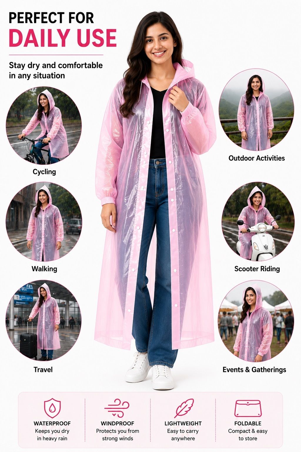 loom legacy Solid Women Raincoat-picture-17