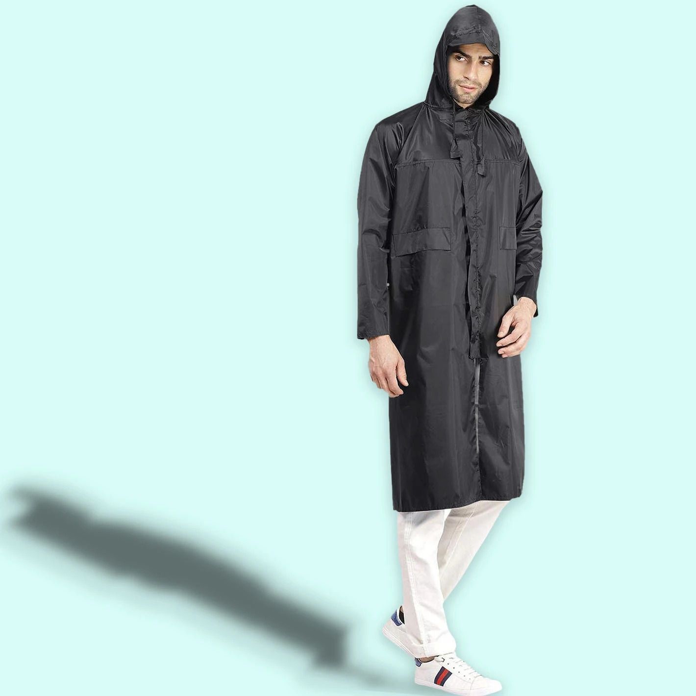 the dezin stiching Solid Men Raincoat-picture-26