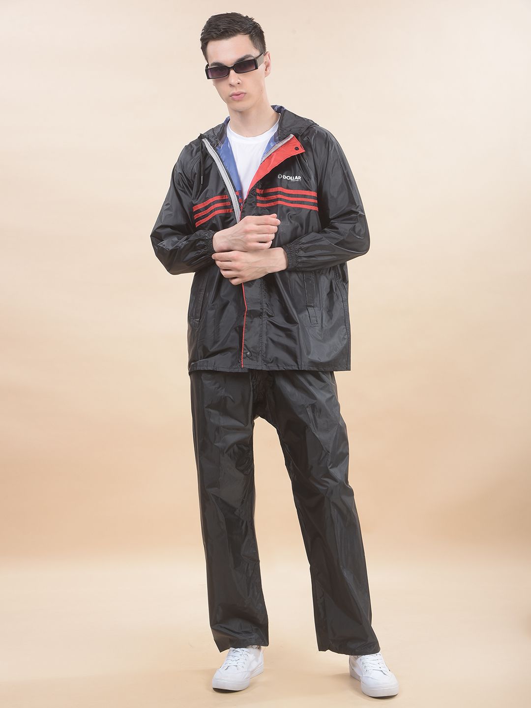 dollar Striped Men Rain Suit-picture-17