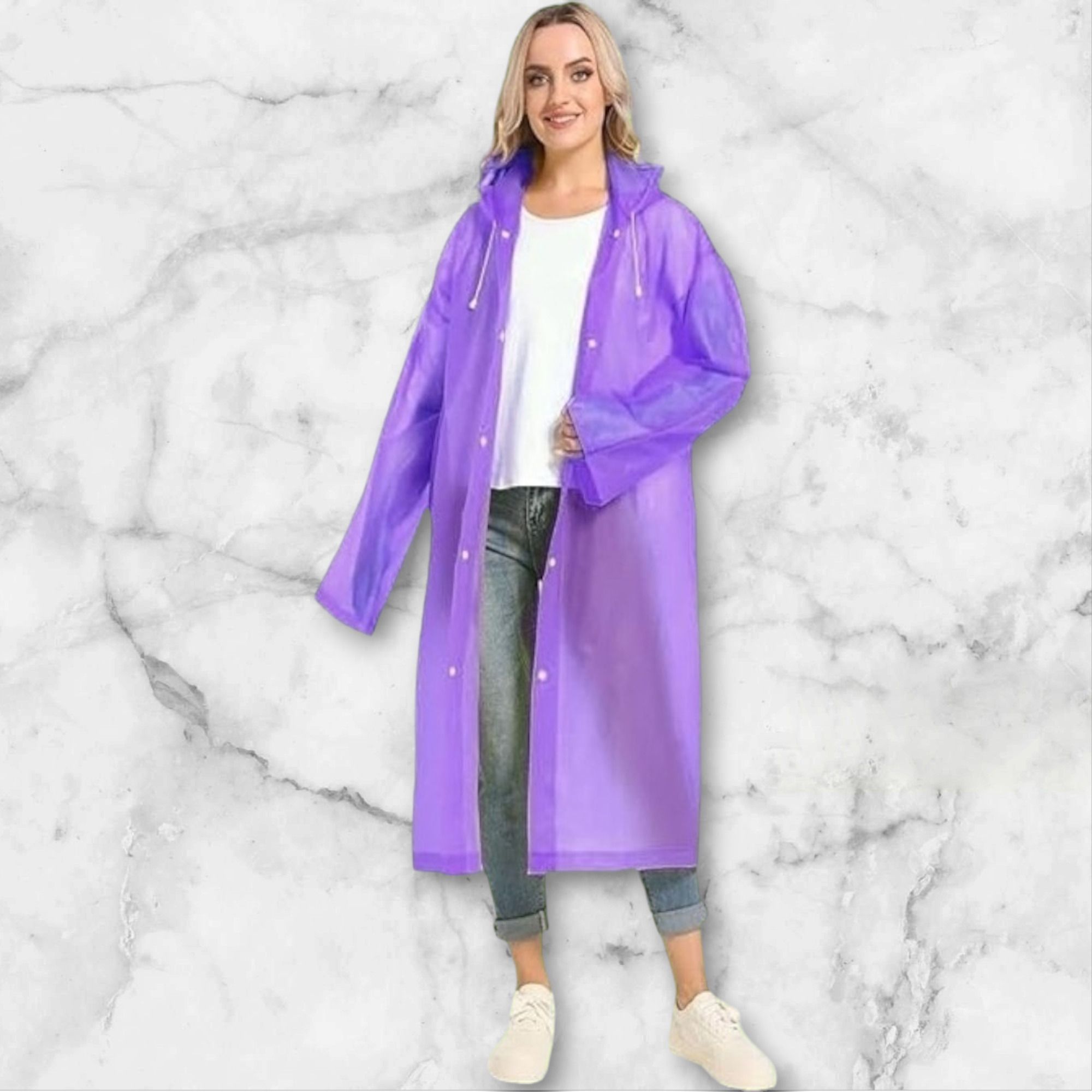 fashionon Solid Women Raincoat-picture-11
